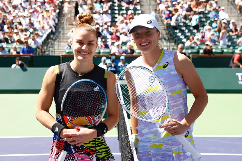 Swiatek vs Sakkari WTA Indian Wells