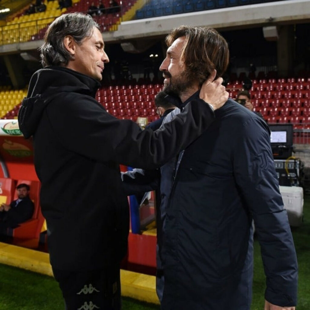 Pippo Inzaghi e Pirlo